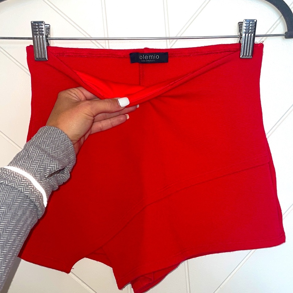 Red Mini Skort - Picture 4 of 5